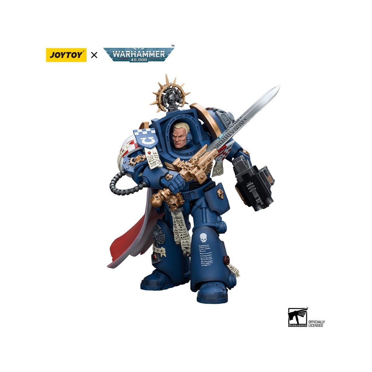 JoyToy - Marines Espaciales - Ultramarines - Capitán Terminator Severus Agemman 1/18 - Warhammer 40K