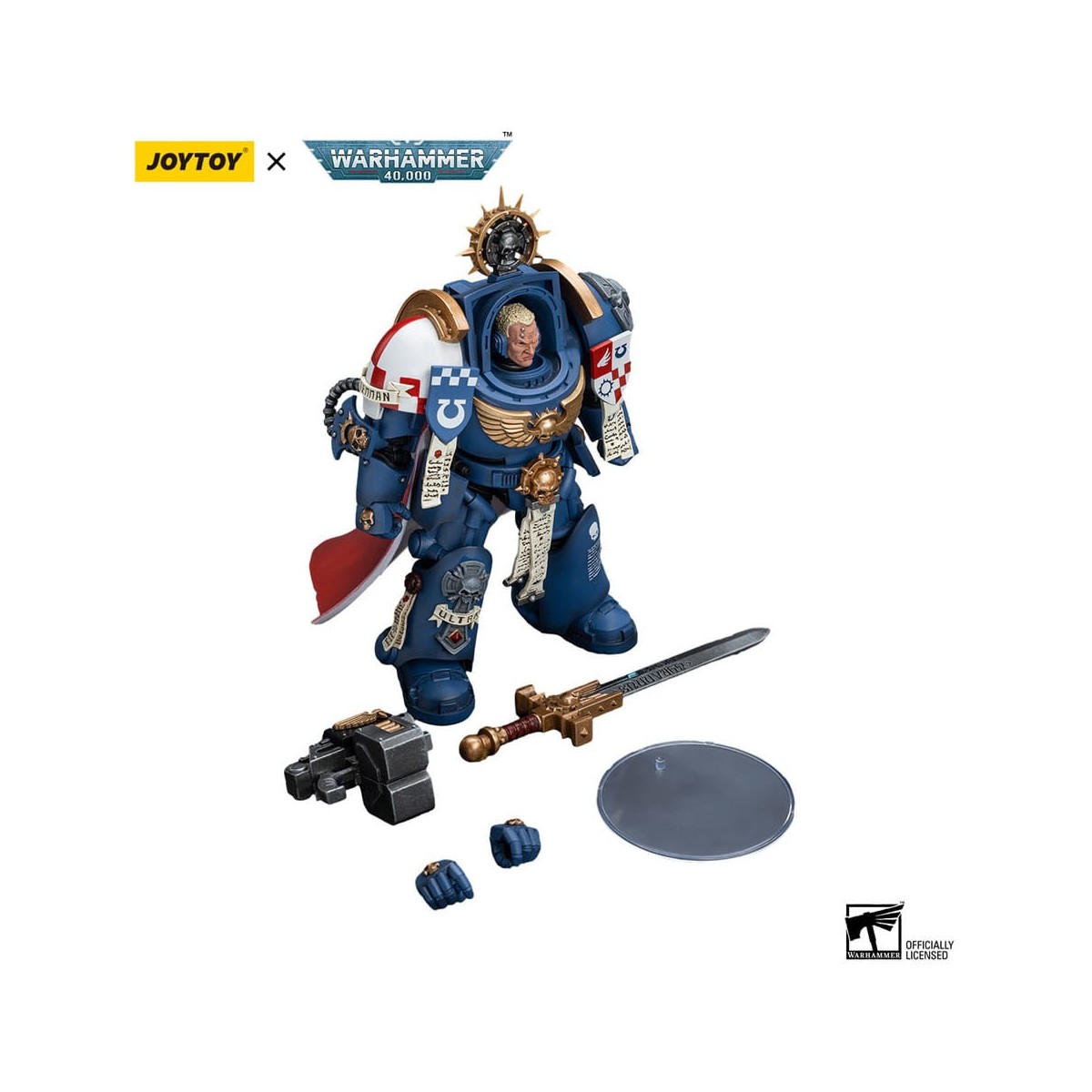 JoyToy - Marines Espaciales - Ultramarines - Capitán Terminator Severus Agemman 1/18 - Warhammer 40K