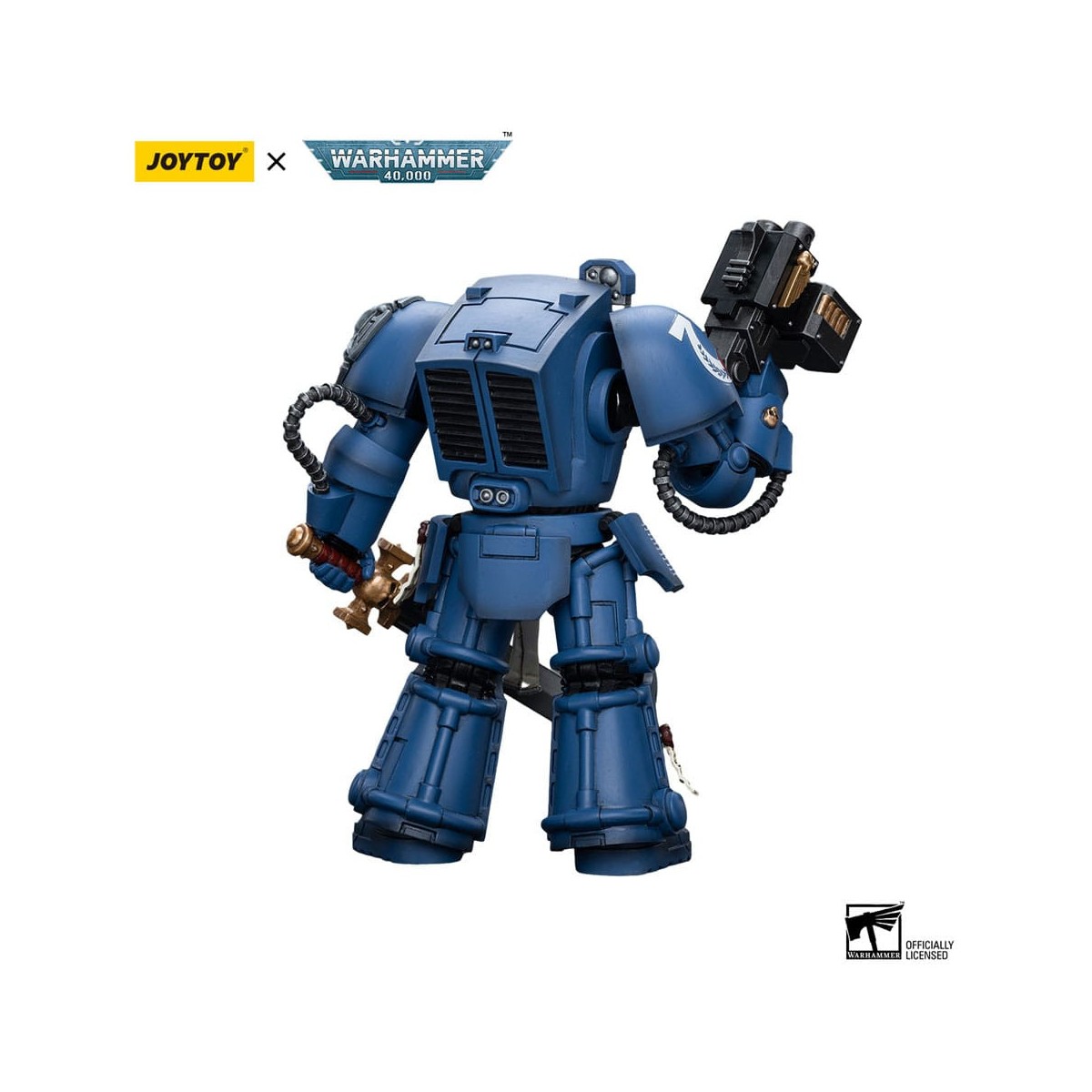 JoyToy - Ultramarines - Sargento de Escuadra Terminator con Espada de Poder y Teleportador Homer 1/18 - WH40K