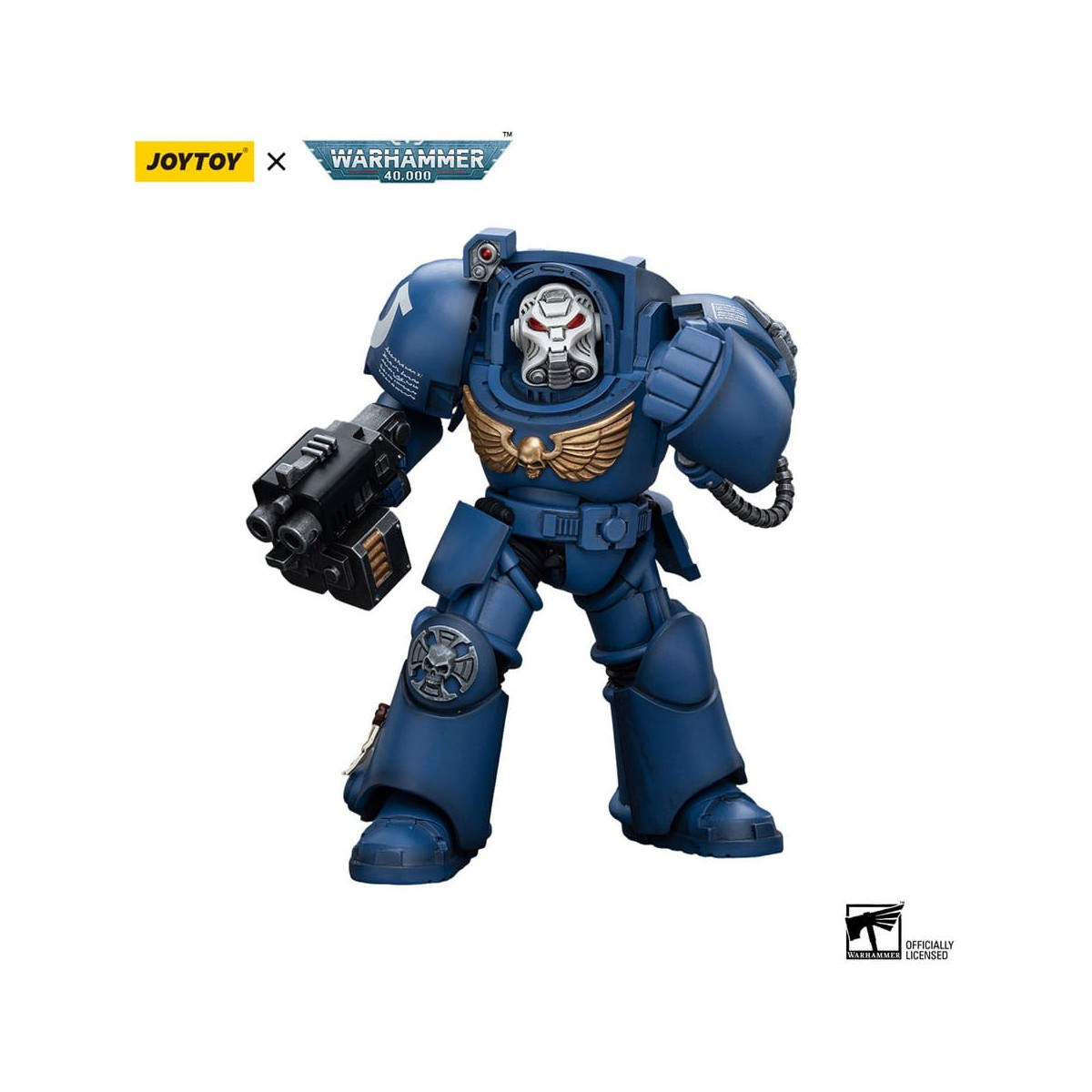 JoyToy Marines Espaciales - Ultramarines - Escuadra Terminator Terminator con Storm Bolter 1/18 - Warhammer 40K