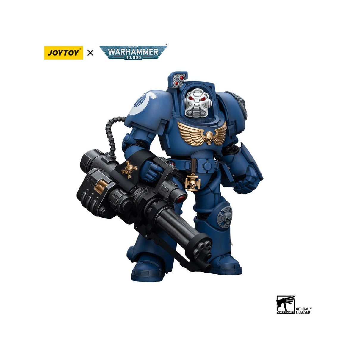 JoyToy Marines Espaciales - Ultramarines - Escuadra Terminator Terminator con Storm Bolter 1/18 - Warhammer 40K