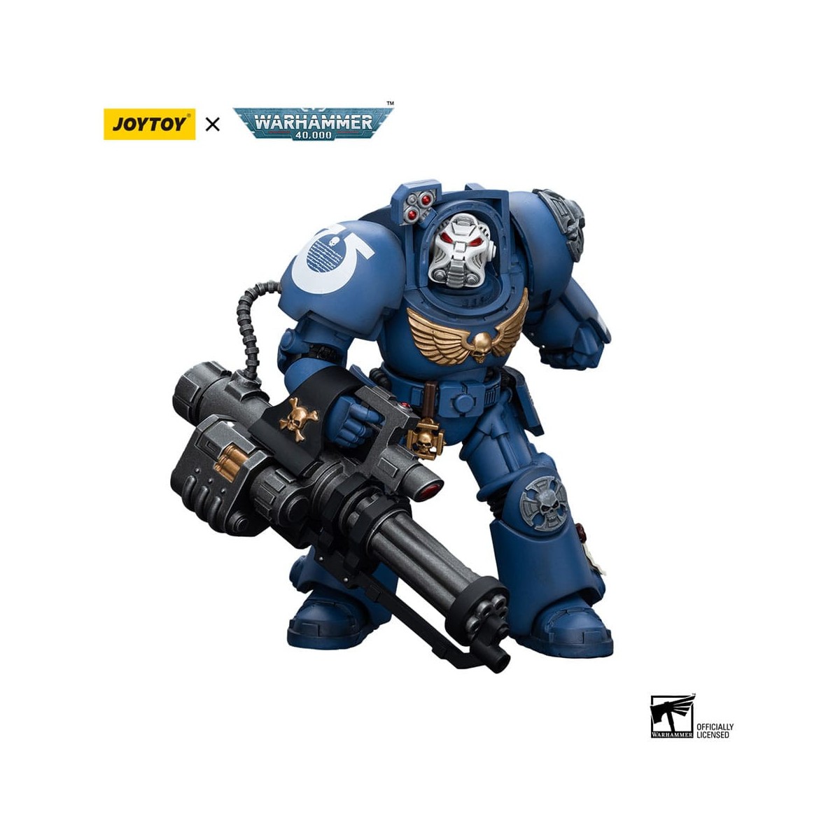 JoyToy Marines Espaciales - Ultramarines - Escuadra Terminator Terminator con Storm Bolter 1/18 - Warhammer 40K