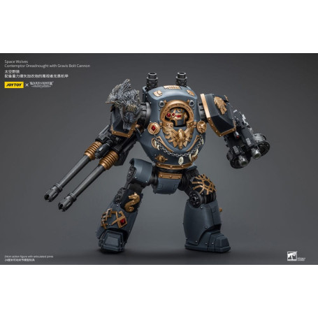 JoyToy Space marines - Space Wolves - Contemptor Dreadnought con Gravis Bolt Cannon 1/18 - La Herejía de Horus
