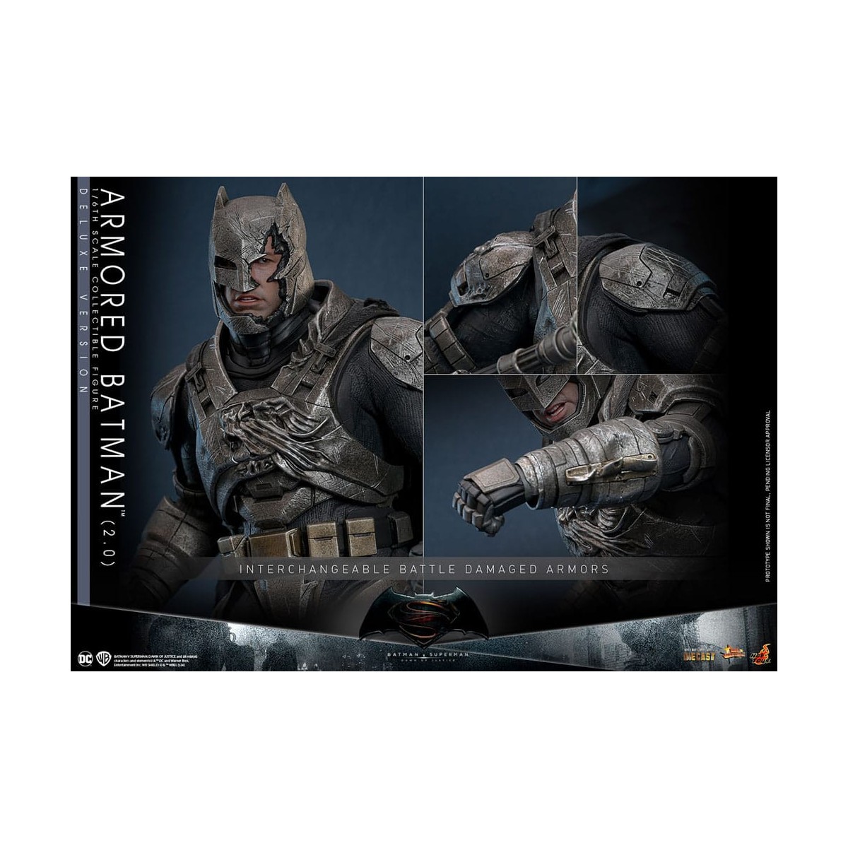 Hot Toys - DC Comics - Batman Blindado 2.0 DX - Batman v Superman - MMS 1/6