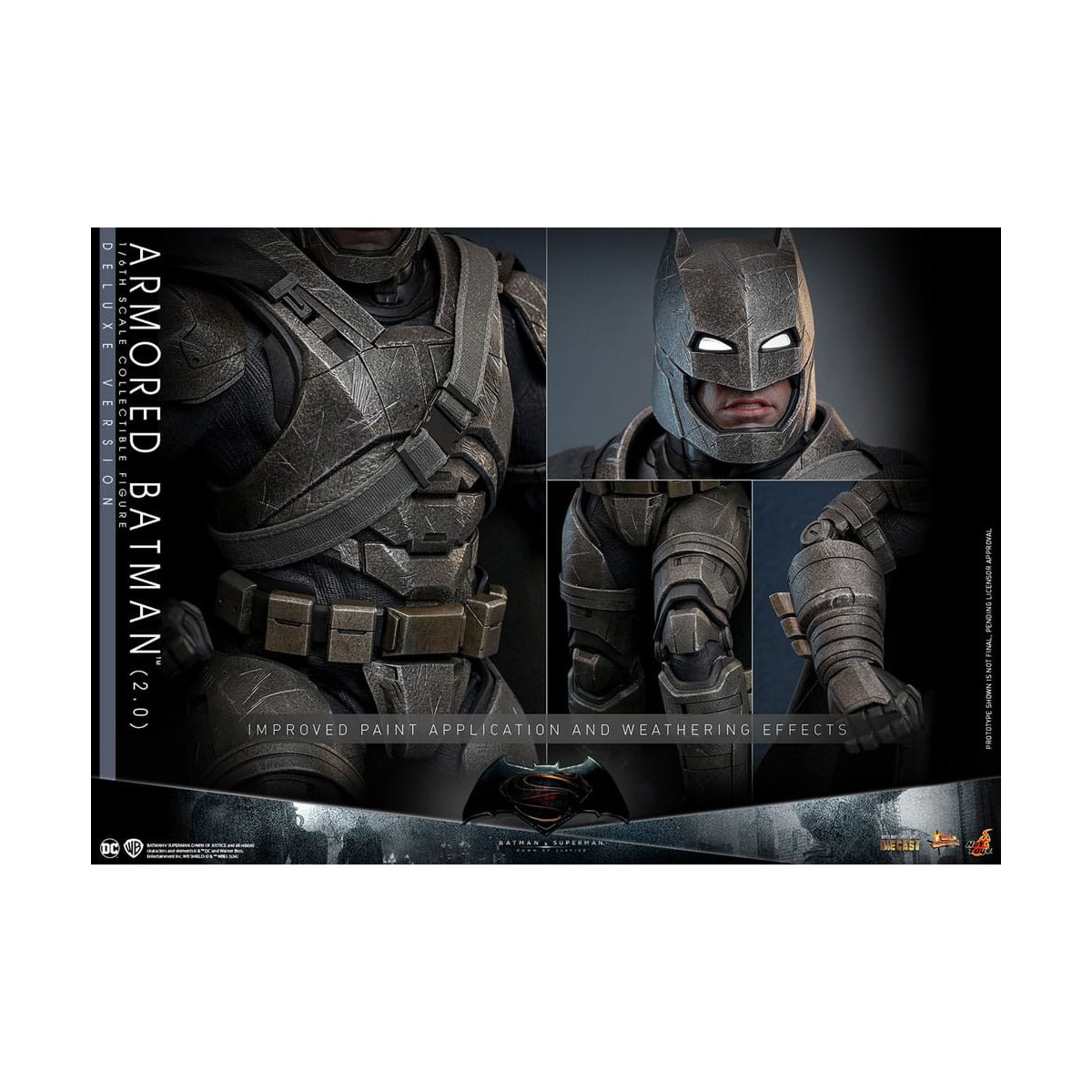 Hot Toys - DC Comics - Batman Blindado 2.0 DX - Batman v Superman - MMS 1/6