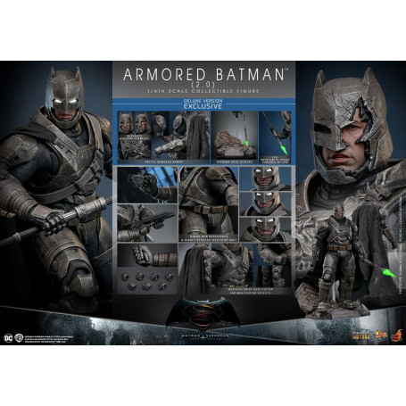 Hot Toys - DC Comics - Batman Blindado 2.0 DX - Batman v Superman - MMS 1/6