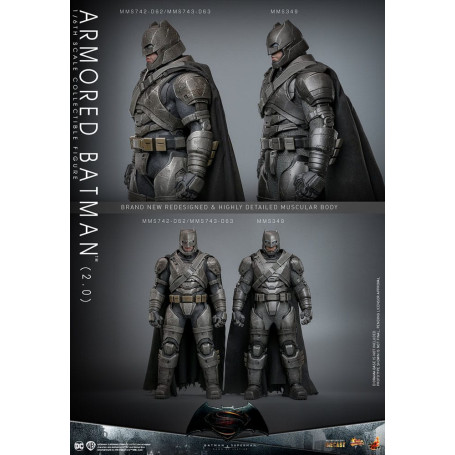 Hot Toys - DC Comics - Batman Blindado 2.0 - Batman v Superman - MMS 1/6