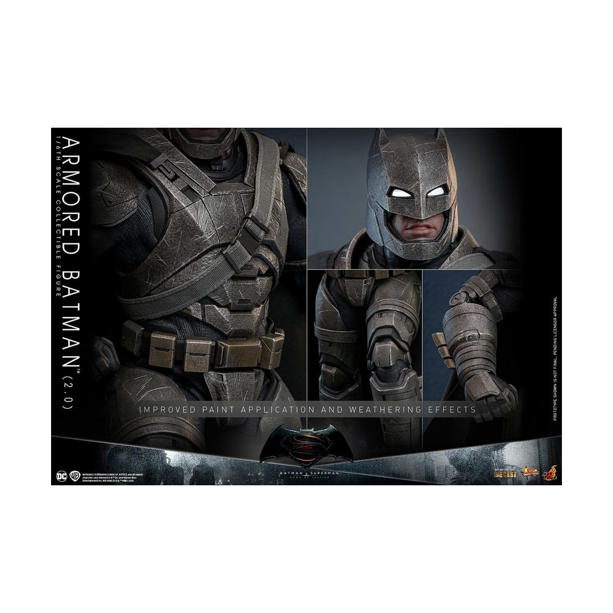 Hot Toys - DC Comics - Batman Blindado 2.0 - Batman v Superman - MMS 1/6