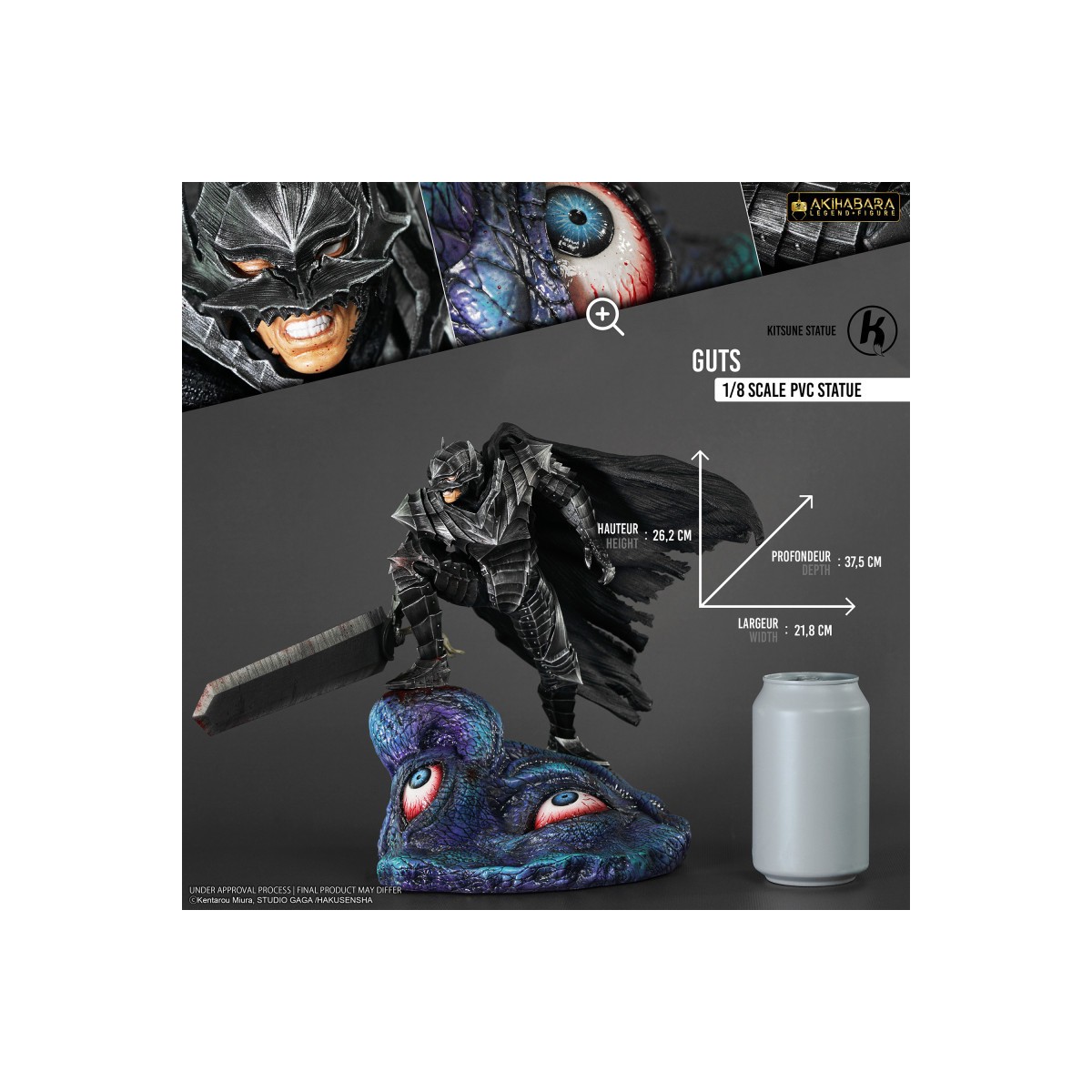 Kitsune - Berserk - GUTS BERSERKER 1/8 estatua de pvc
