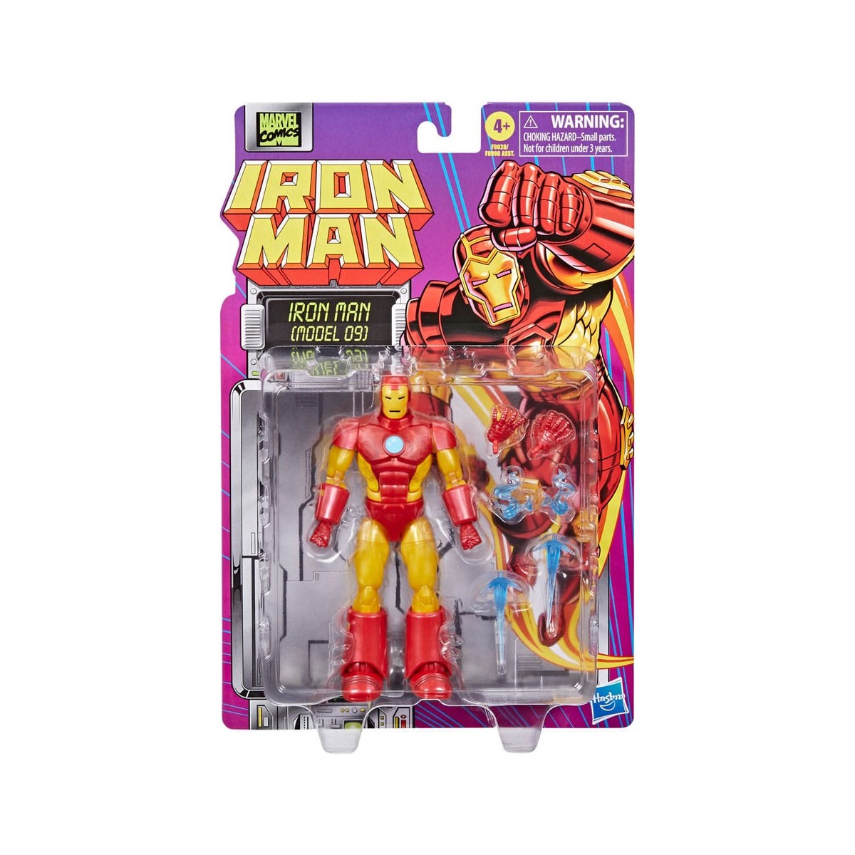 Marvel Legends Iron Man Modelo 09 - Tarjeta Retro