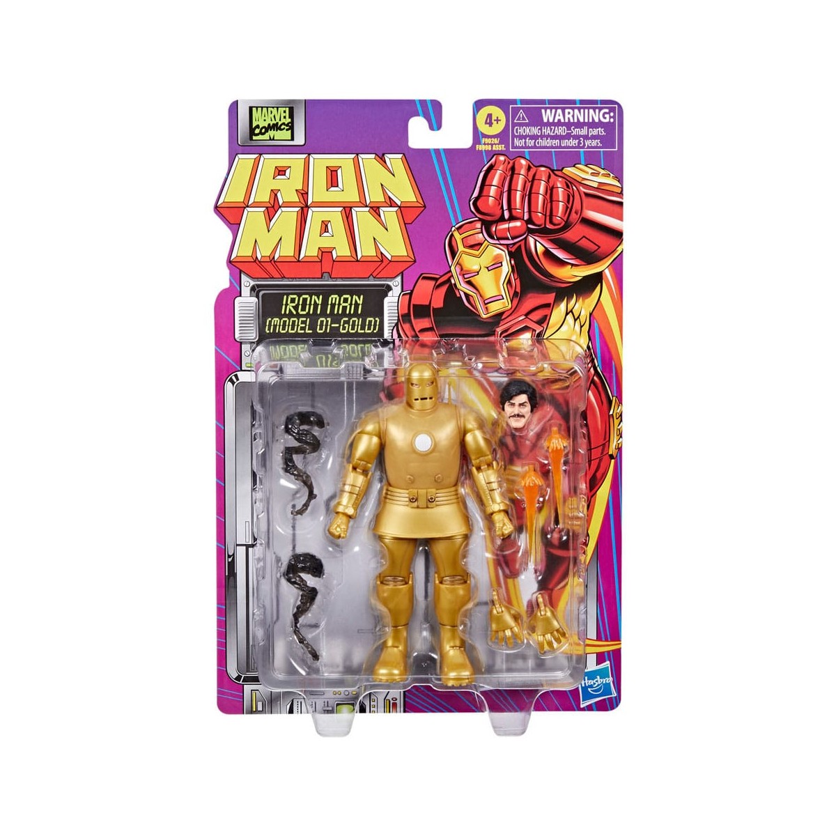 Marvel Legends Iron Man Modelo 09 - Tarjeta Retro