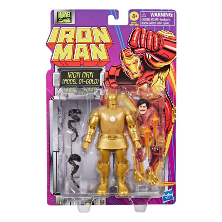 Marvel Legends Iron Man Modelo 09 - Tarjeta Retro