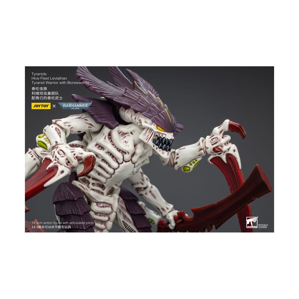 JoyToy Tiránidos - Flota Colmena Guerrero Leviatán con Espadas de Hueso 1/18 - Warhammer 40K