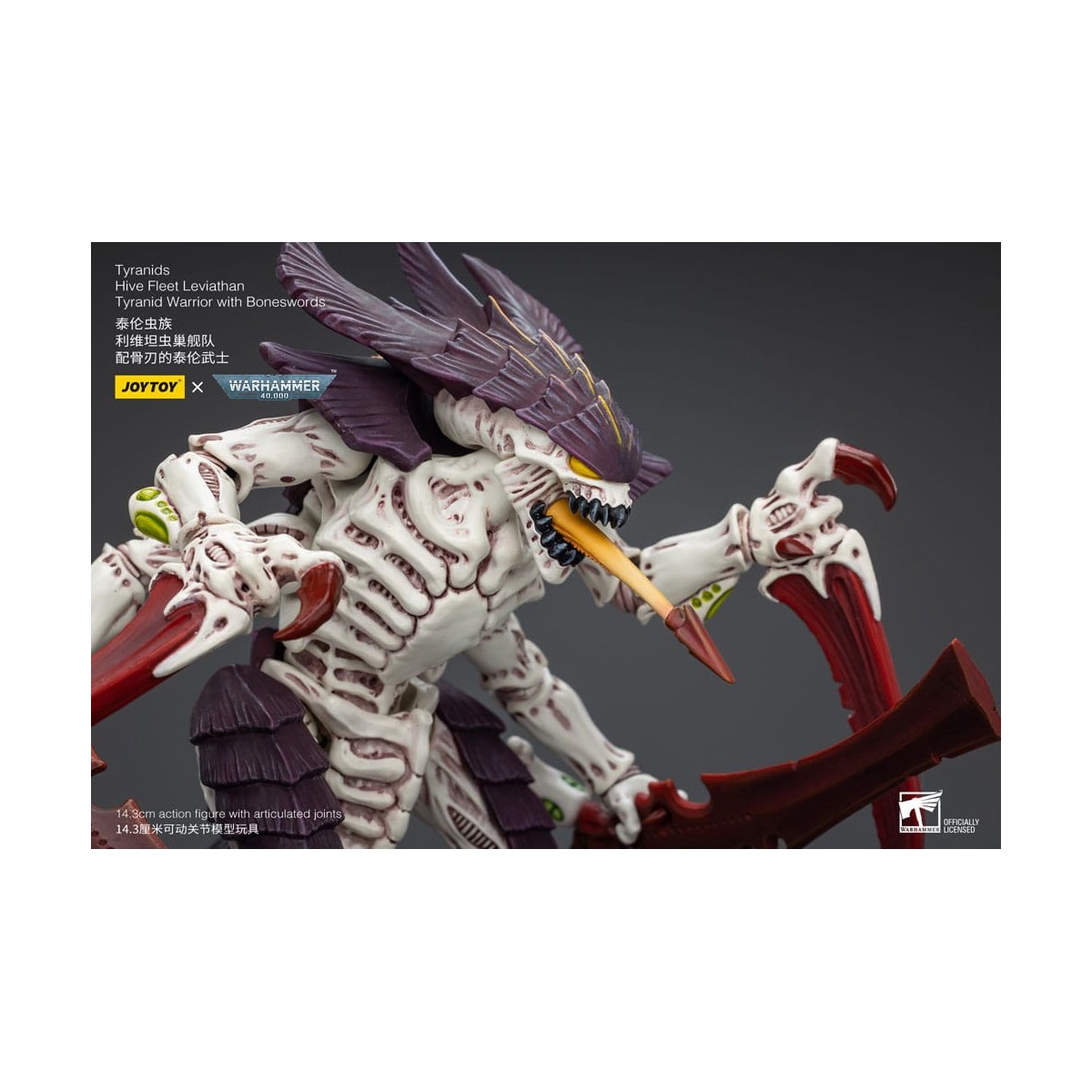 JoyToy Tiránidos - Flota Colmena Guerrero Leviatán con Espadas de Hueso 1/18 - Warhammer 40K