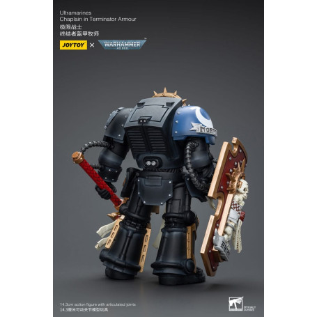JoyToy Marines Espaciales - Ultramarines - Capellán en Armadura Terminator 1/18 - Warhammer 40K
