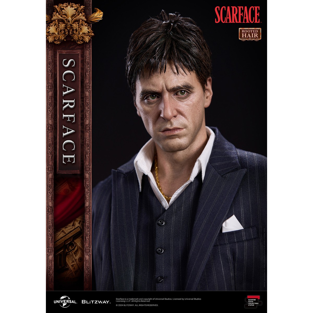 Estatua Blitzway Superb Scale - Tony Montana Rooted Hair 1/4 - Scarface