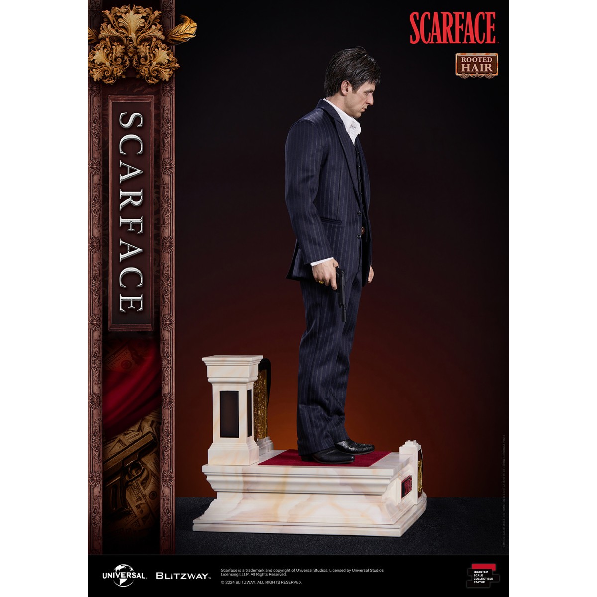 Estatua Blitzway Superb Scale - Tony Montana Rooted Hair 1/4 - Scarface