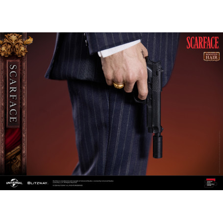 Estatua Blitzway Superb Scale - Tony Montana Rooted Hair 1/4 - Scarface