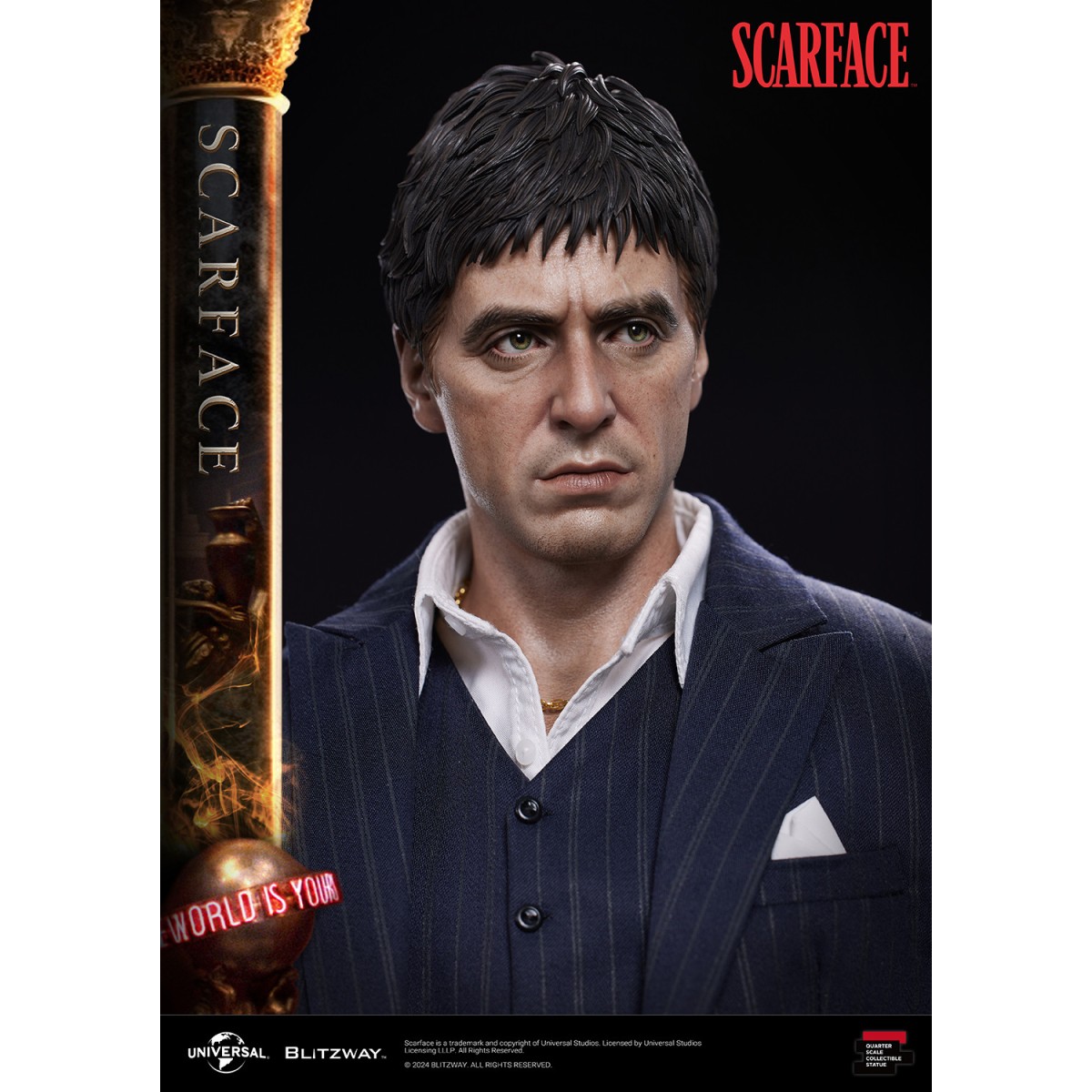 Estatua Blitzway Superb Scale - Tony Montana 1/4 - Scarface