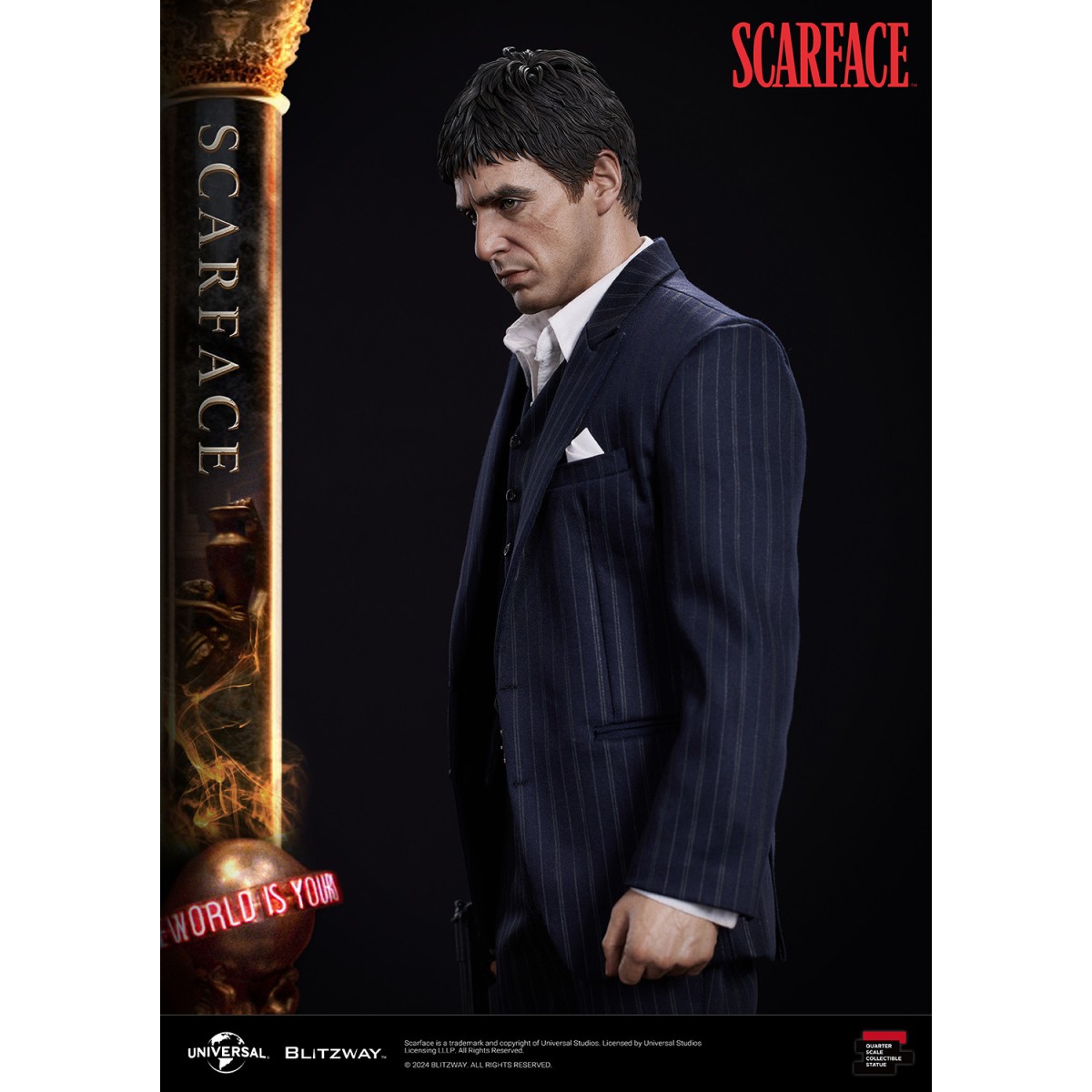 Estatua Blitzway Superb Scale - Tony Montana 1/4 - Scarface