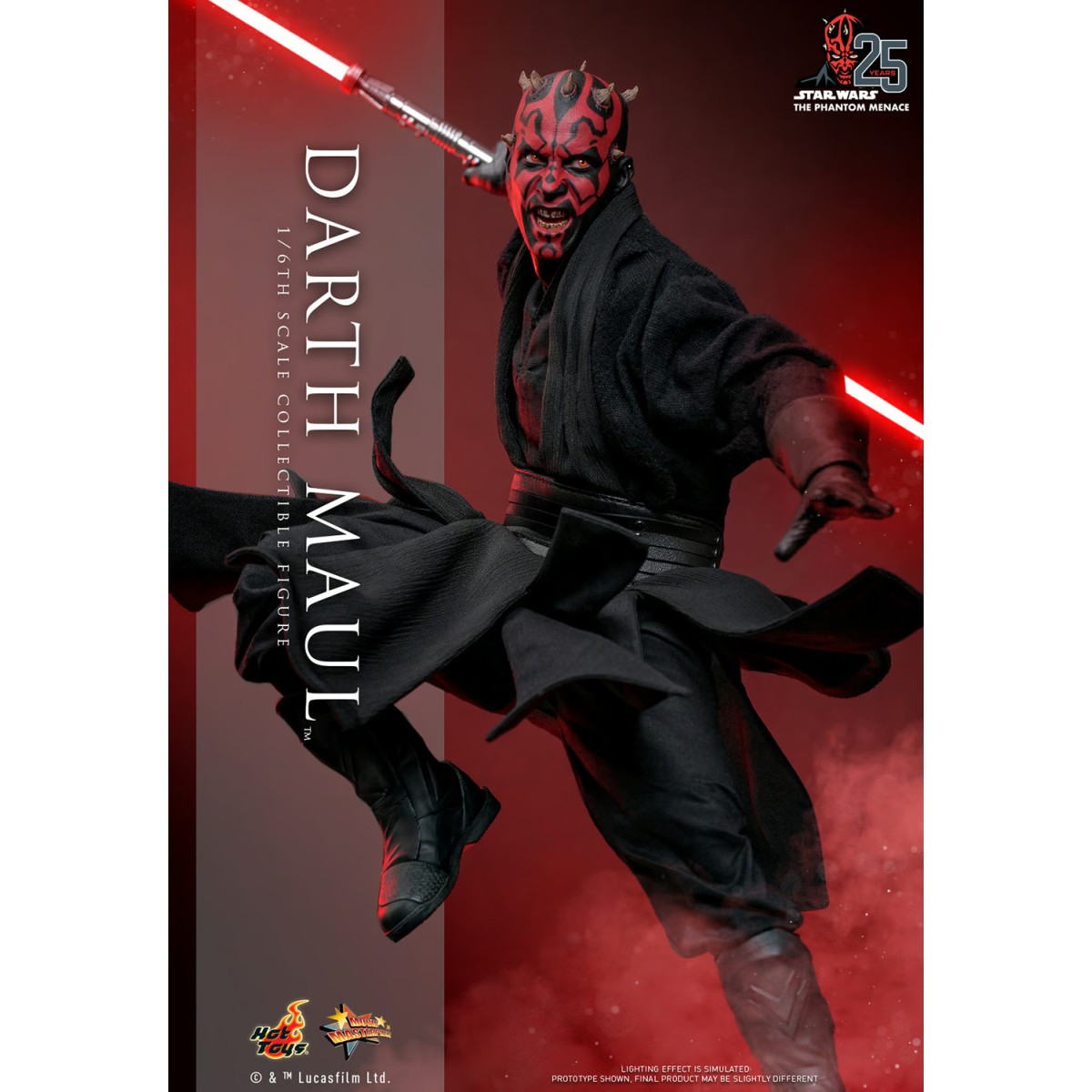 Hot Toys Star Wars La Amenaza Fantasma - Darth Maul 2.0 Edición Coleccionista MMS 1/6