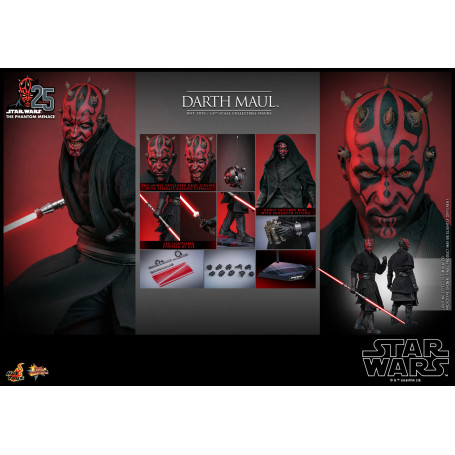 Hot Toys Star Wars La Amenaza Fantasma - Darth Maul 2.0 Edición Coleccionista MMS 1/6