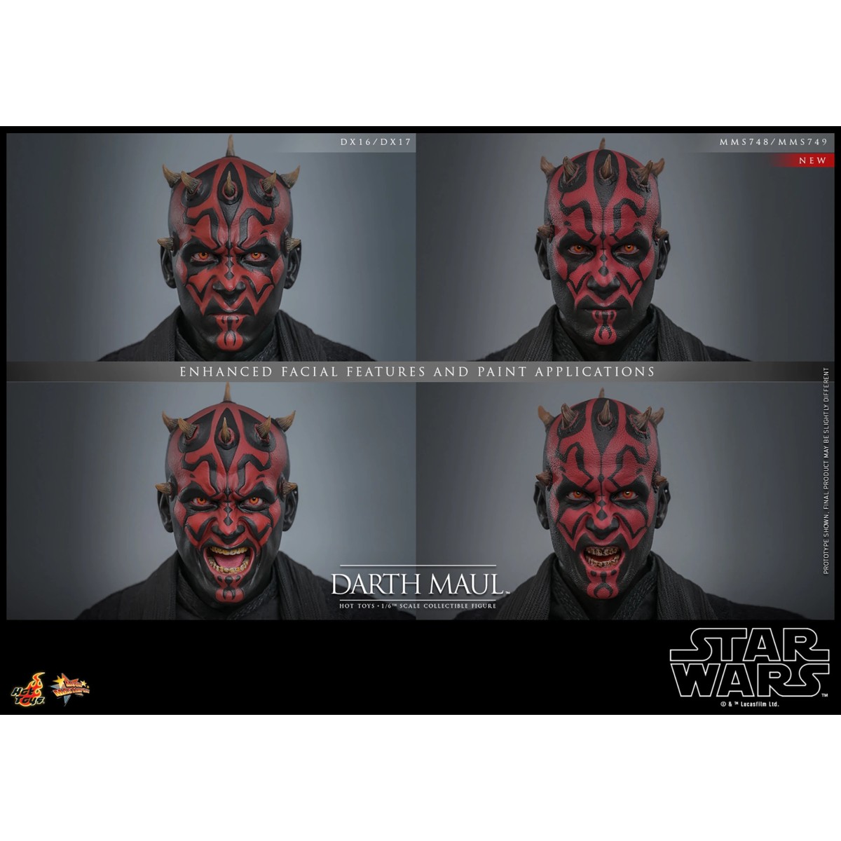 Hot Toys Star Wars La Amenaza Fantasma - Darth Maul 2.0 Edición Coleccionista MMS 1/6