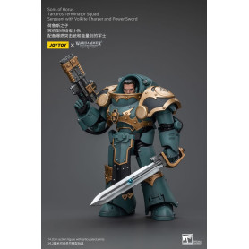 JoyToy - Sons of Horus - Sargento de Escuadra Terminator Tartaros Con Cargador Volkite Y Espada de Poder 1/18