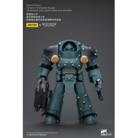 JoyToy - Hijos de Horus - Escuadra Terminator de Tartaros con Combi-Bolter y Chainfist 1/18 - WH40K