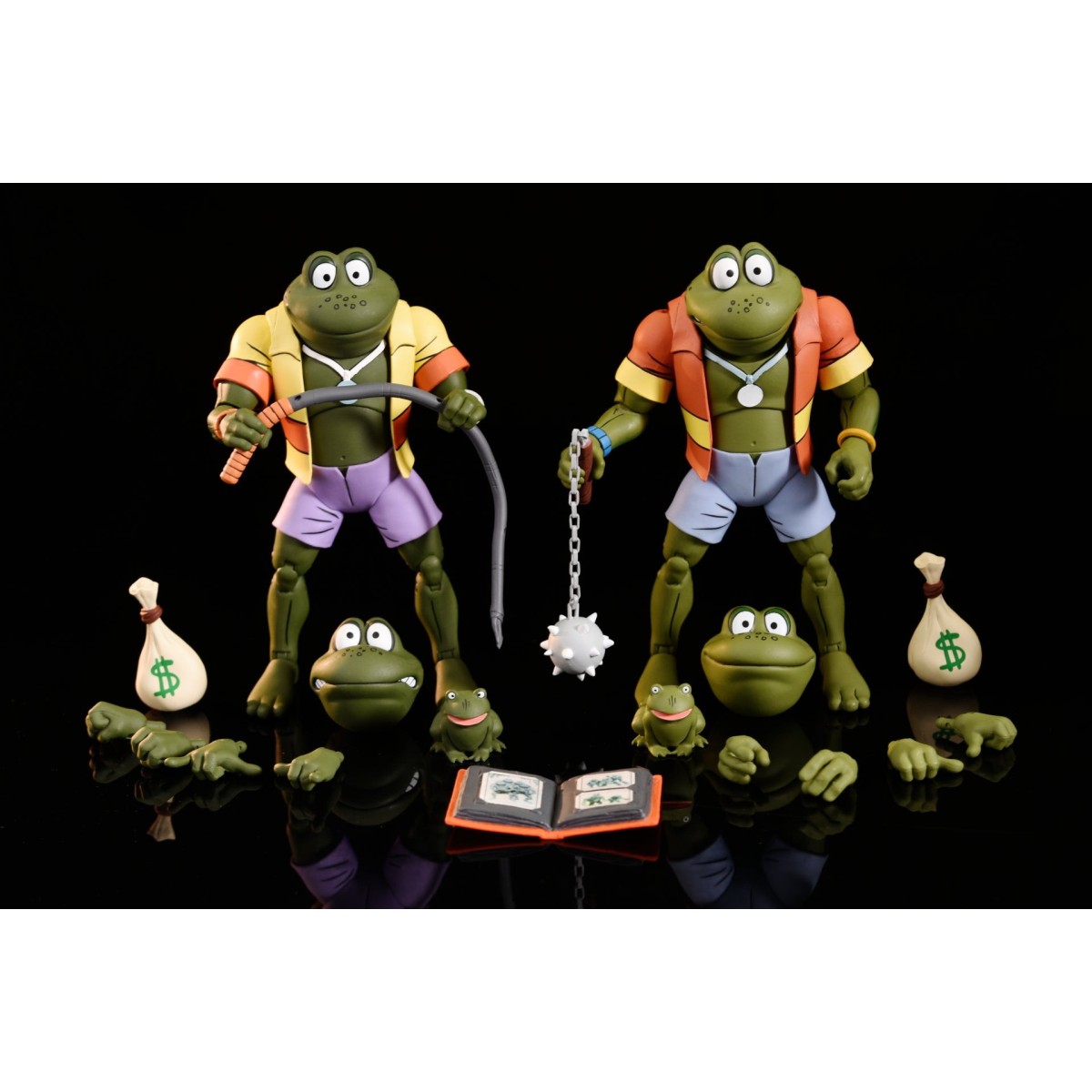 Neca - TMNT - Tortugas Ninja - Paquete de 2 ranas Napoleón y Atilla