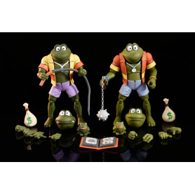 Neca - TMNT - Tortugas Ninja - Paquete de 2 ranas Napoleón y Atilla