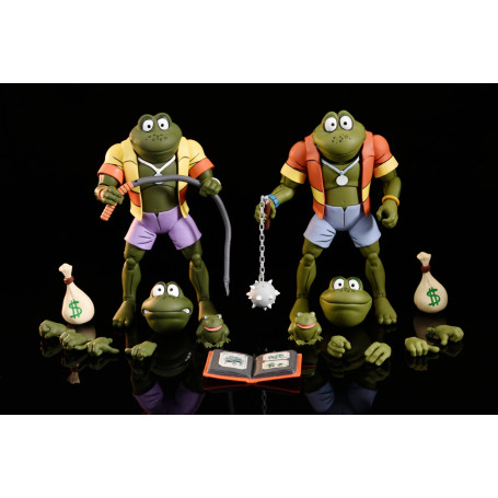 Neca - TMNT - Tortugas Ninja - Paquete de 2 ranas Napoleón y Atilla
