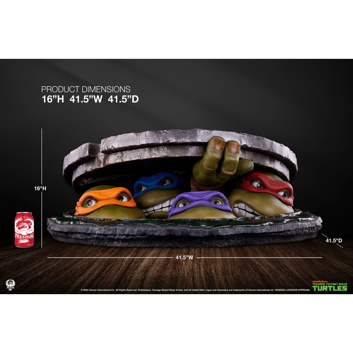 Premium Collectibles Studio PCS - TMNT: Underground 1:1 escala diorama - Teenage Mutant Ninja Turtles