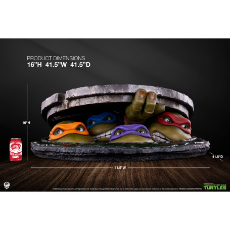 Premium Collectibles Studio PCS - TMNT: Underground 1:1 escala diorama - Teenage Mutant Ninja Turtles