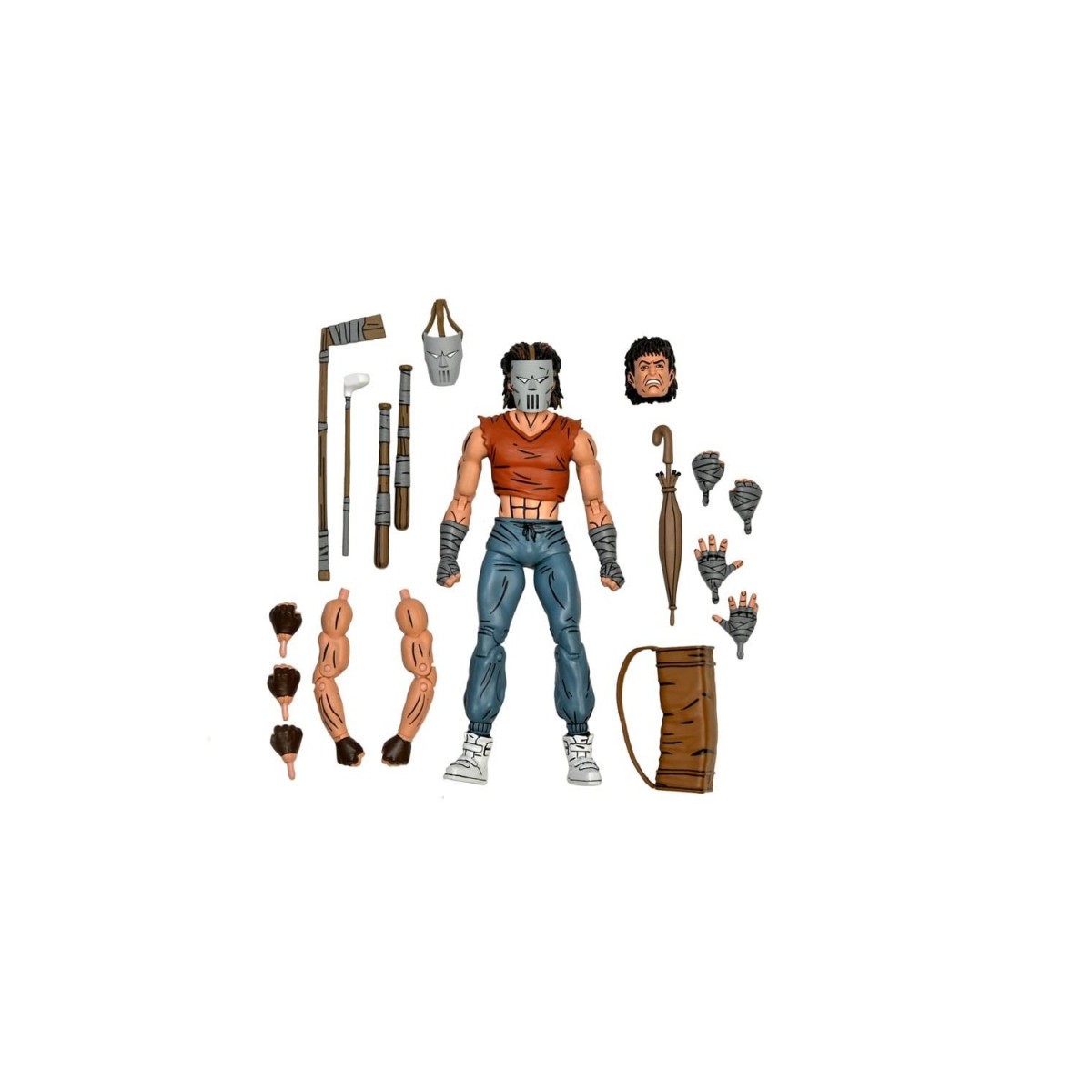 NECA - Mirage Comics Casey Jones con camisa roja TMNT - Teenage Mutant Ninja Turtles