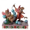 Enesco Disney - Cenicienta Jaq y Gus ensartando perlas - Tradición de Jim Shore