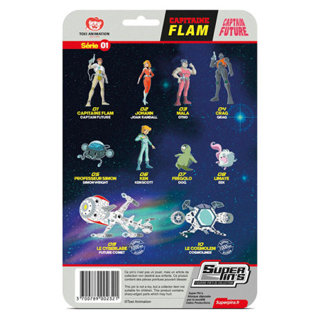Tarjeta Blister del Capitán Flam Pin Johann - Johan Randall