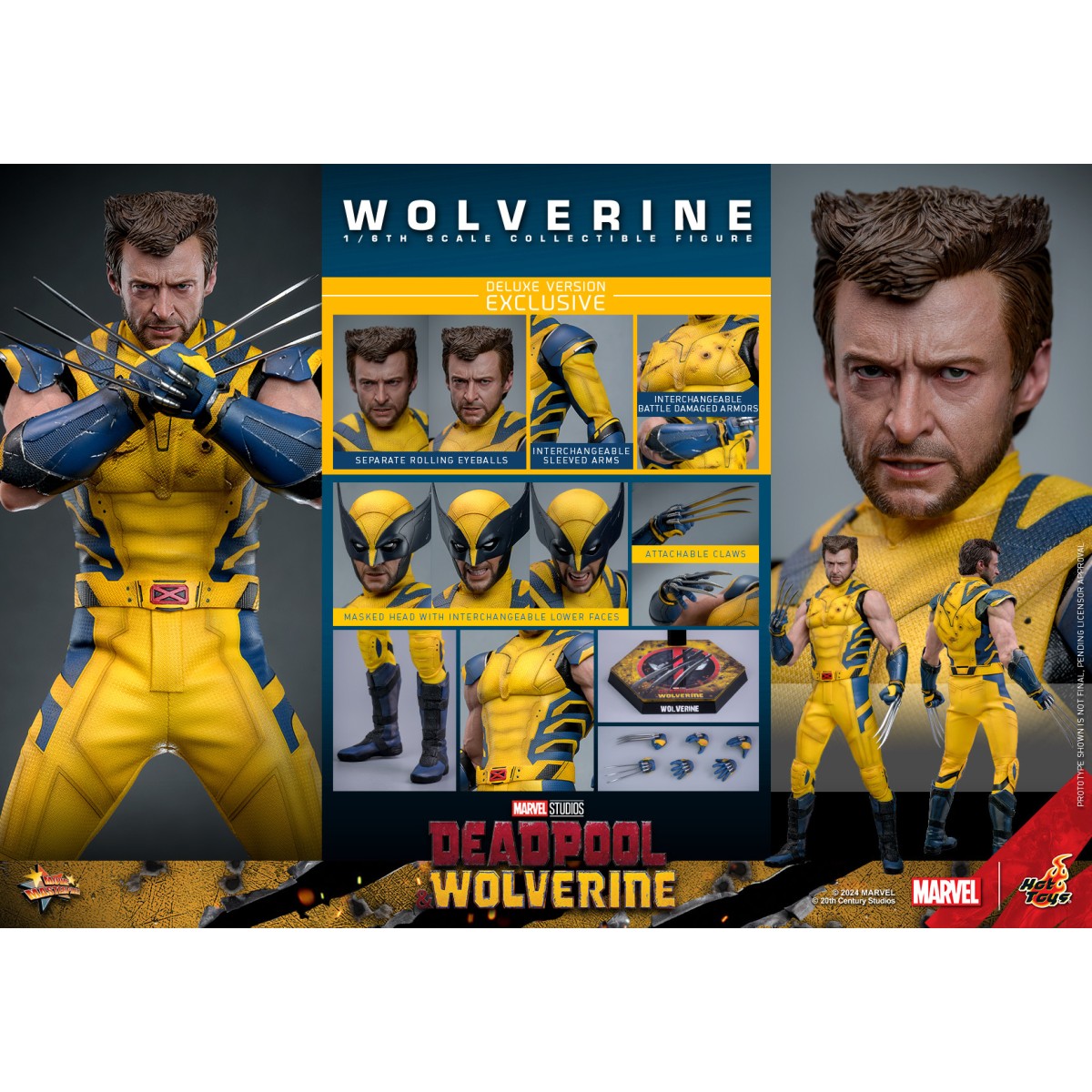 Hot Toys Marvel Deadpool & Wolverine - Wolverine MMS 1/6 Deluxe Version