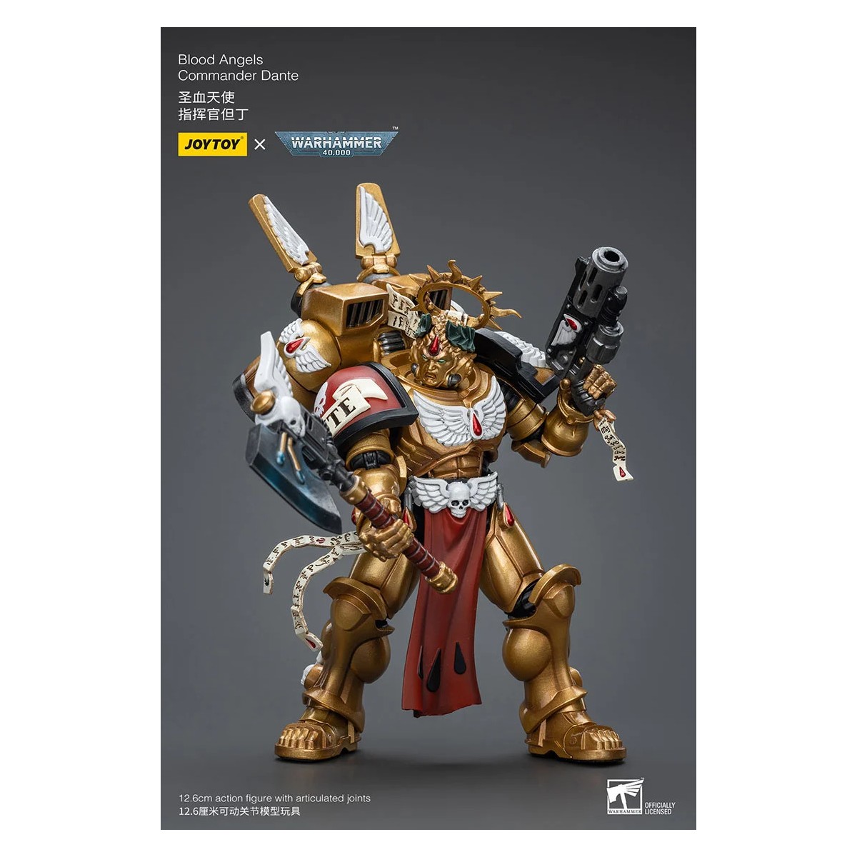 JoyToy Marines Espaciales - Ángeles de Sangre Comandante Dante - 1/18 - Warhammer 40K