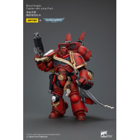 JoyToy Marines Espaciales - Blood Angels Capitán Con Jump Pack - 1/18 - Warhammer 40K