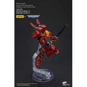 JoyToy Space Marines - Blood Angels Jump Pack Intercesores Sargento Con Pistola Plasma - 1/18 - Warhammer 40K