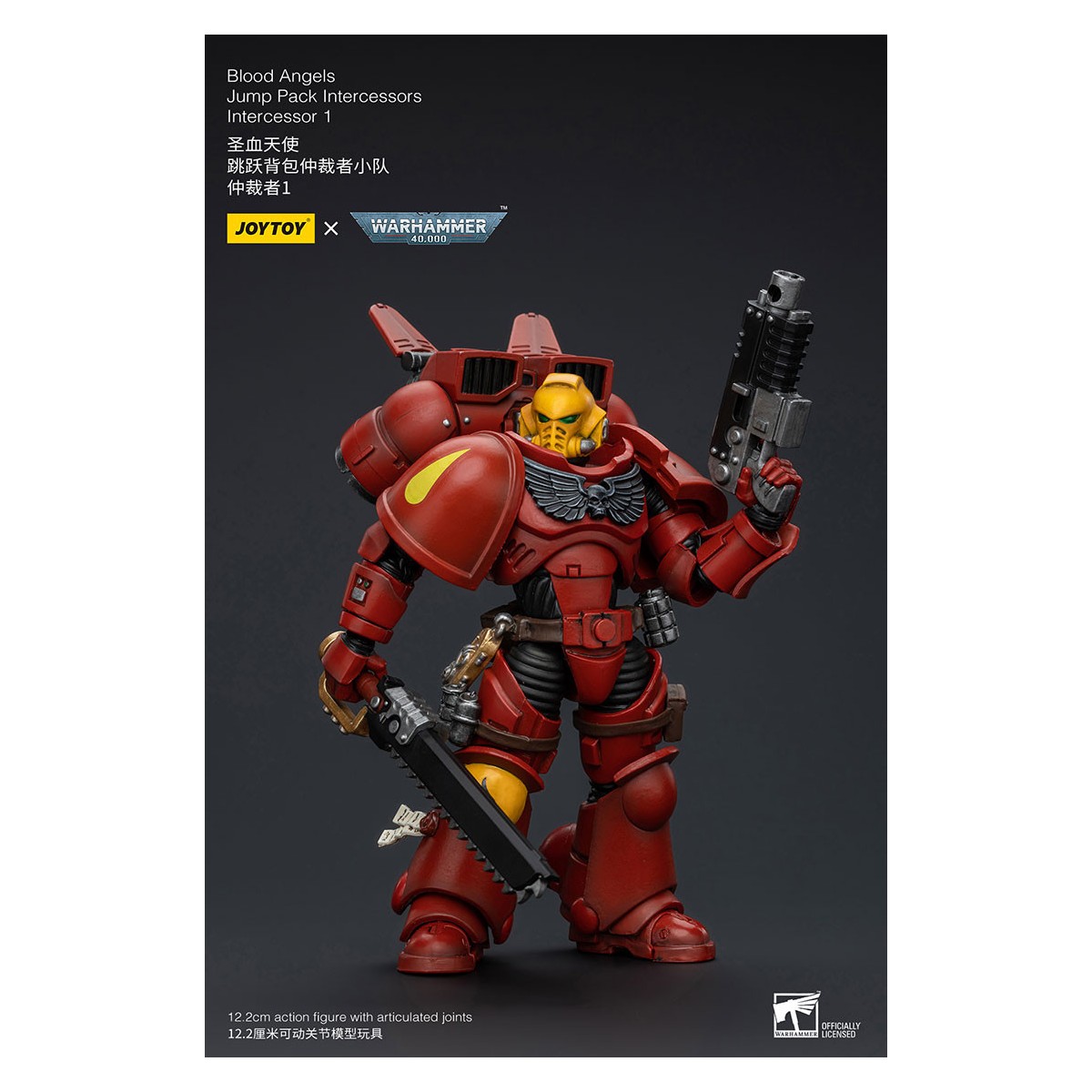 JoyToy Marines Espaciales - Ángeles de Sangre Jump Pack Intercesores 1 - 1/18 - Warhammer 40K