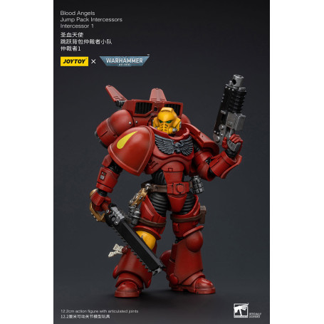 JoyToy Marines Espaciales - Ángeles de Sangre Jump Pack Intercesores 1 - 1/18 - Warhammer 40K