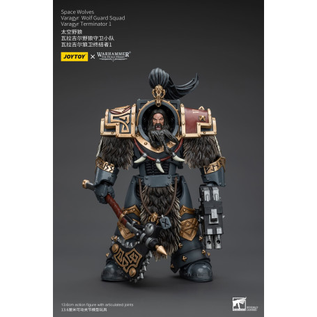 JoyToy Marines Espaciales - Lobos Espaciales - Escuadra Guardia Lobo Varagyr - Varagyr Terminator 1 1/18 - Warhammer 40K