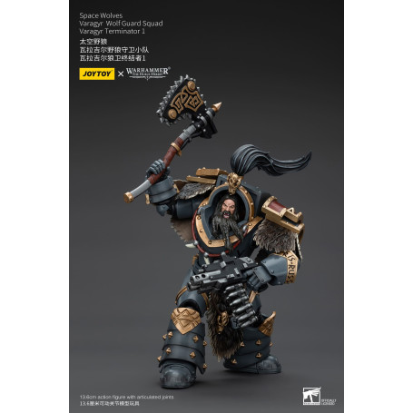 JoyToy Marines Espaciales - Lobos Espaciales - Escuadra Guardia Lobo Varagyr - Varagyr Terminator 1 1/18 - Warhammer 40K