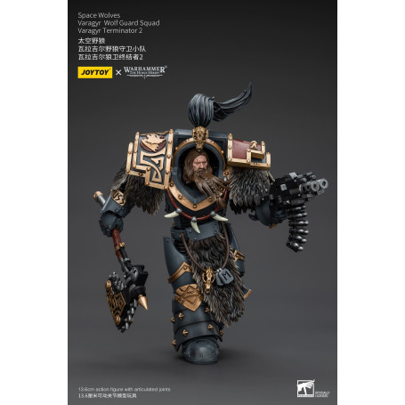 JoyToy Marines Espaciales - Lobos Espaciales - Escuadra Guardia Lobo Varagyr - Varagyr Terminator 2 1/18 - Warhammer 40K