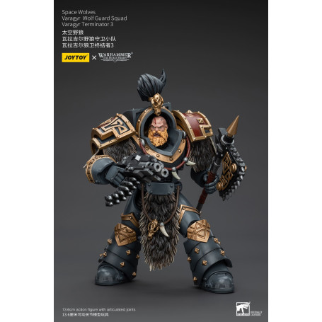 JoyToy Marines Espaciales - Lobos Espaciales - Escuadra Guardia Lobo Varagyr - Varagyr Terminator 3 1/18 - Warhammer 40K