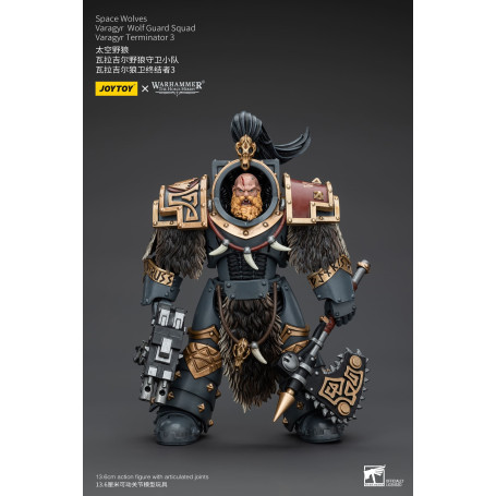 JoyToy Marines Espaciales - Lobos Espaciales - Escuadra Guardia Lobo Varagyr - Varagyr Terminator 3 1/18 - Warhammer 40K