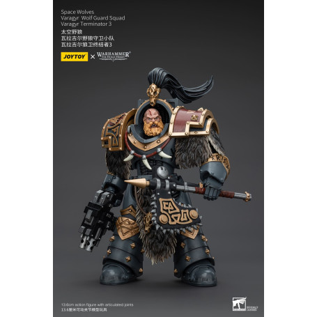 JoyToy Marines Espaciales - Lobos Espaciales - Escuadra Guardia Lobo Varagyr - Varagyr Terminator 3 1/18 - Warhammer 40K
