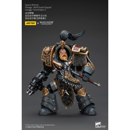 JoyToy Marines Espaciales - Lobos Espaciales - Escuadra Guardia Lobo Varagyr - Varagyr Terminator 3 1/18 - Warhammer 40K